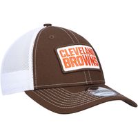 Men's New Era Brown Cleveland Browns 9FORTY Trucker Snapback Hat