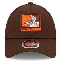 Men's New Era Brown Cleveland Browns A-Frame - 9FORTY Snapback Hat