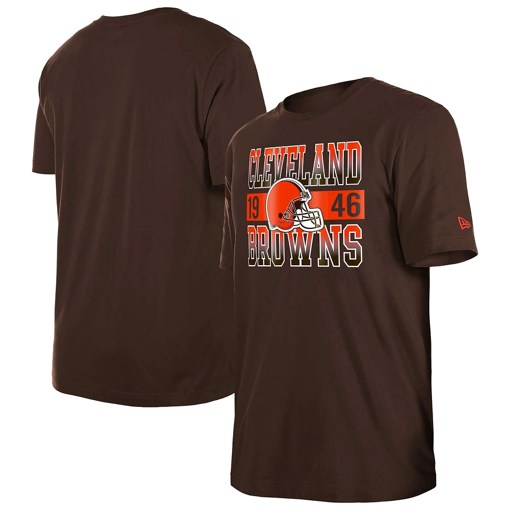 T-shirt marron Cleveland Browns City Team New Era pour homme