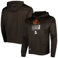 Cleveland Browns Hoodie Mens Medium New Era Brown Combine Authentic Edition