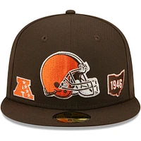 NWE BROWNS BROWN NFL IDENTITY 59FIFTY HATMENHIC