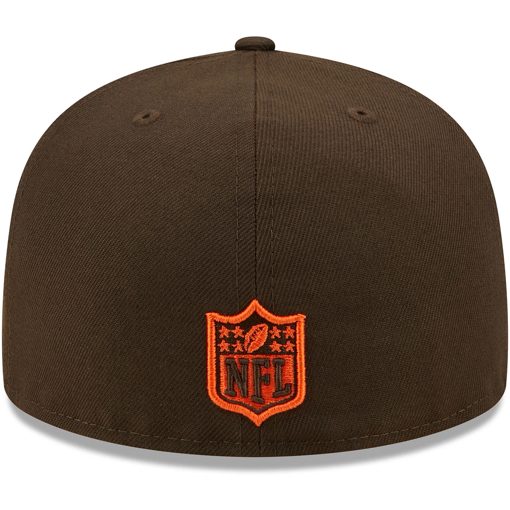 NWE BROWNS BROWN NFL IDENTITY 59FIFTY HATMENHIC