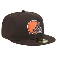 Casquette ajustée Cleveland Browns Main 59FIFTY de New Era pour homme