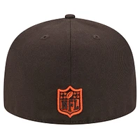 Men's New Era Brown Cleveland Browns  Main 59FIFTY Fitted Hat