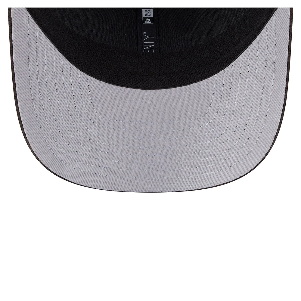 Men's New Era Brown Cleveland Browns Main Trucker 9SEVENTY Stretch-Snap Hat