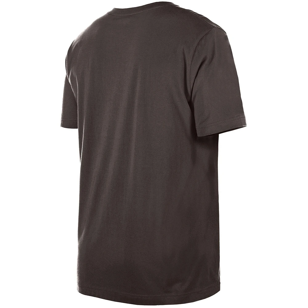 T-shirt à logo de l'équipe des Cleveland Browns New Era pour homme, marron