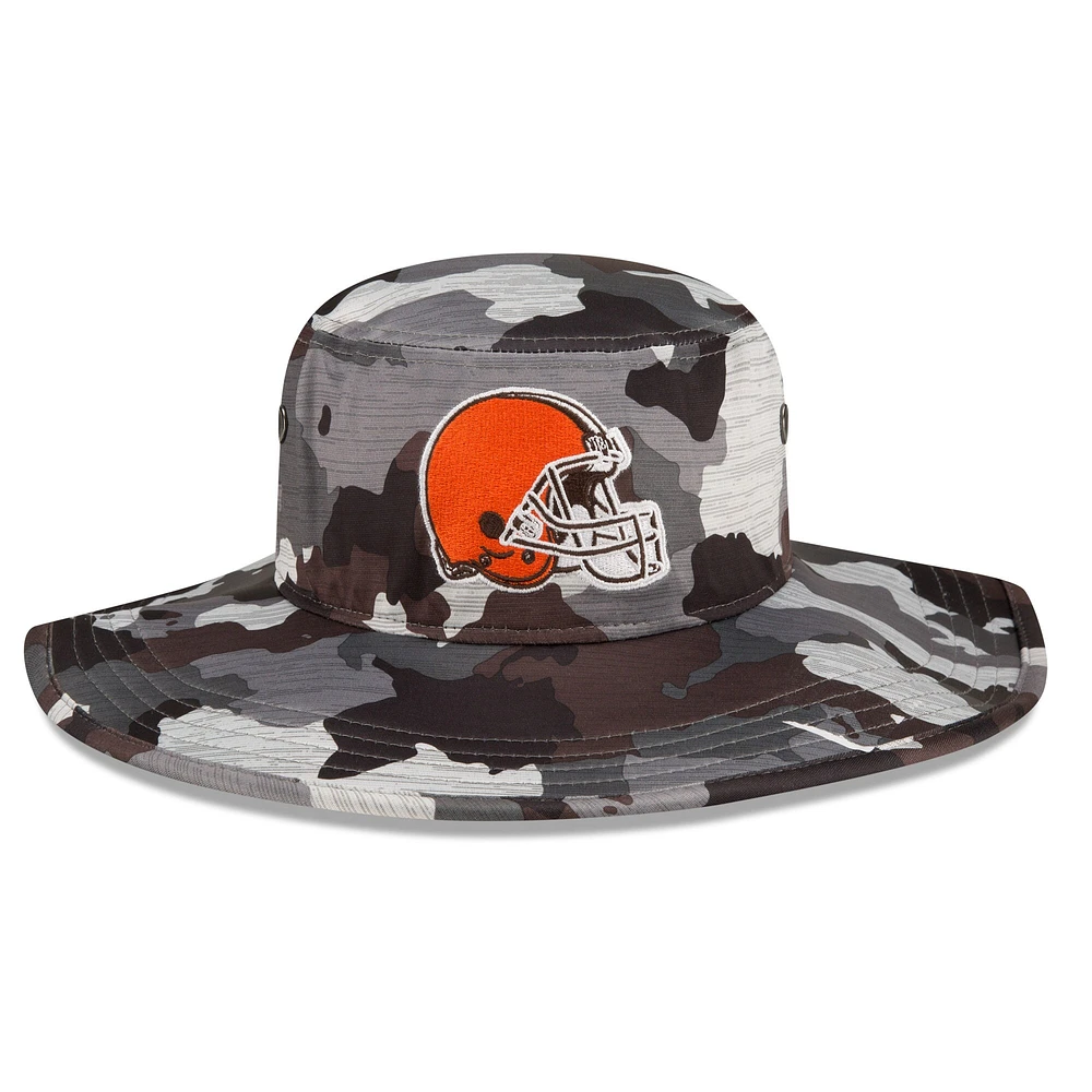 New Era Camo Cleveland Browns 2022 NFL Training Camp Official Panama Bob pour homme