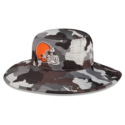 New Era Camo Cleveland Browns 2022 NFL Training Camp Official Panama Bob pour homme