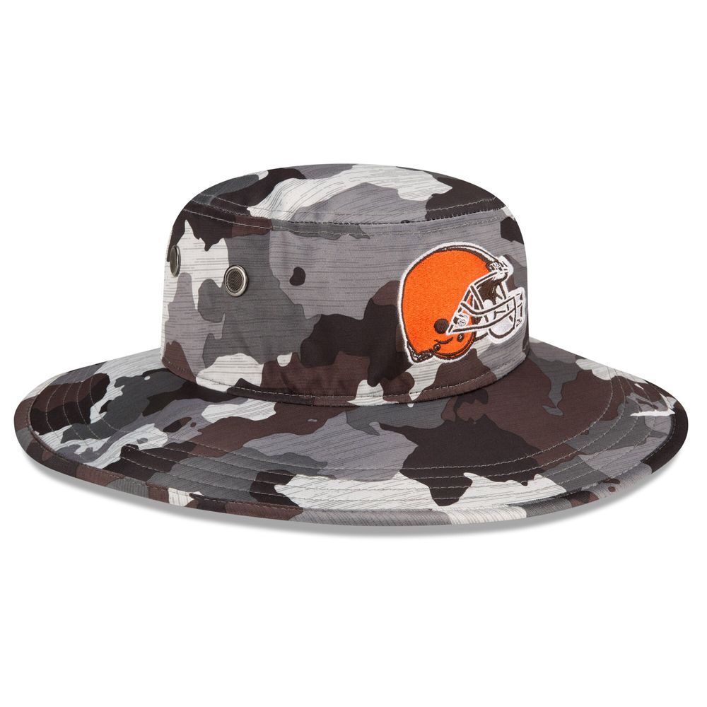 Men's New Era Camo Cleveland Browns 2022 NFL Training Camp - Official Panama Bucket Hat