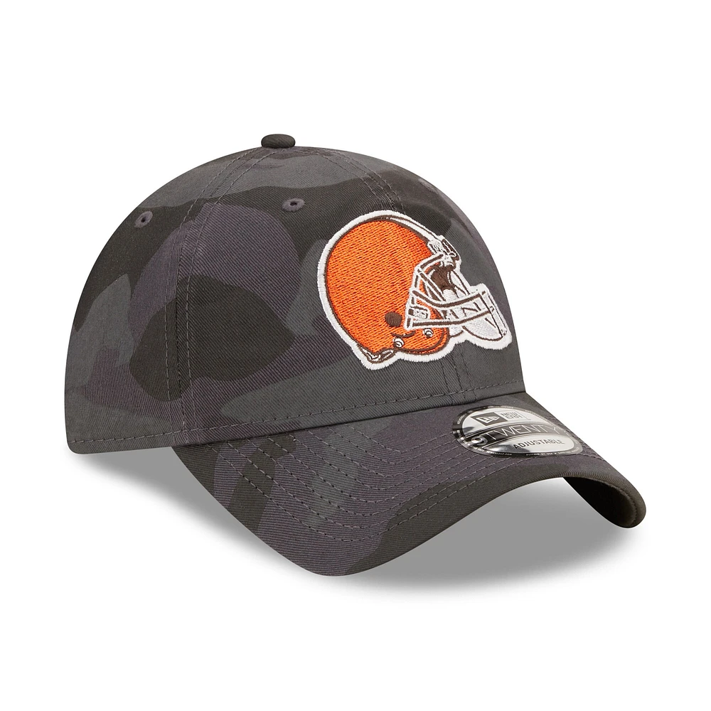 Casquette réglable New Era Camo Cleveland Browns Core Classic 2.0 9TWENTY pour hommes