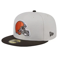 Casquette ajustée 59FIFTY Cleveland Browns Stoney New Era pour hommes