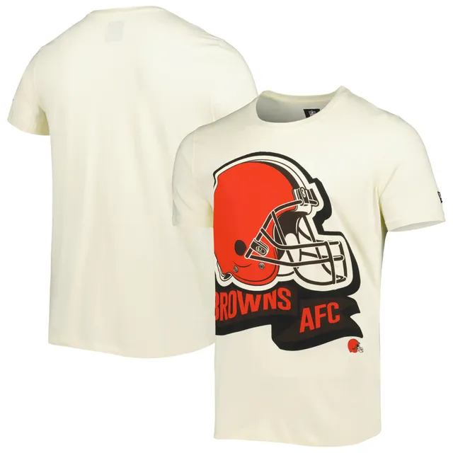 Cleveland Browns New Era Women's Ink Dye Sideline V-Neck T-Shirt