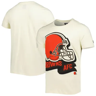 Cleveland Browns New Era Sideline Chrome T-Shirt - Cream