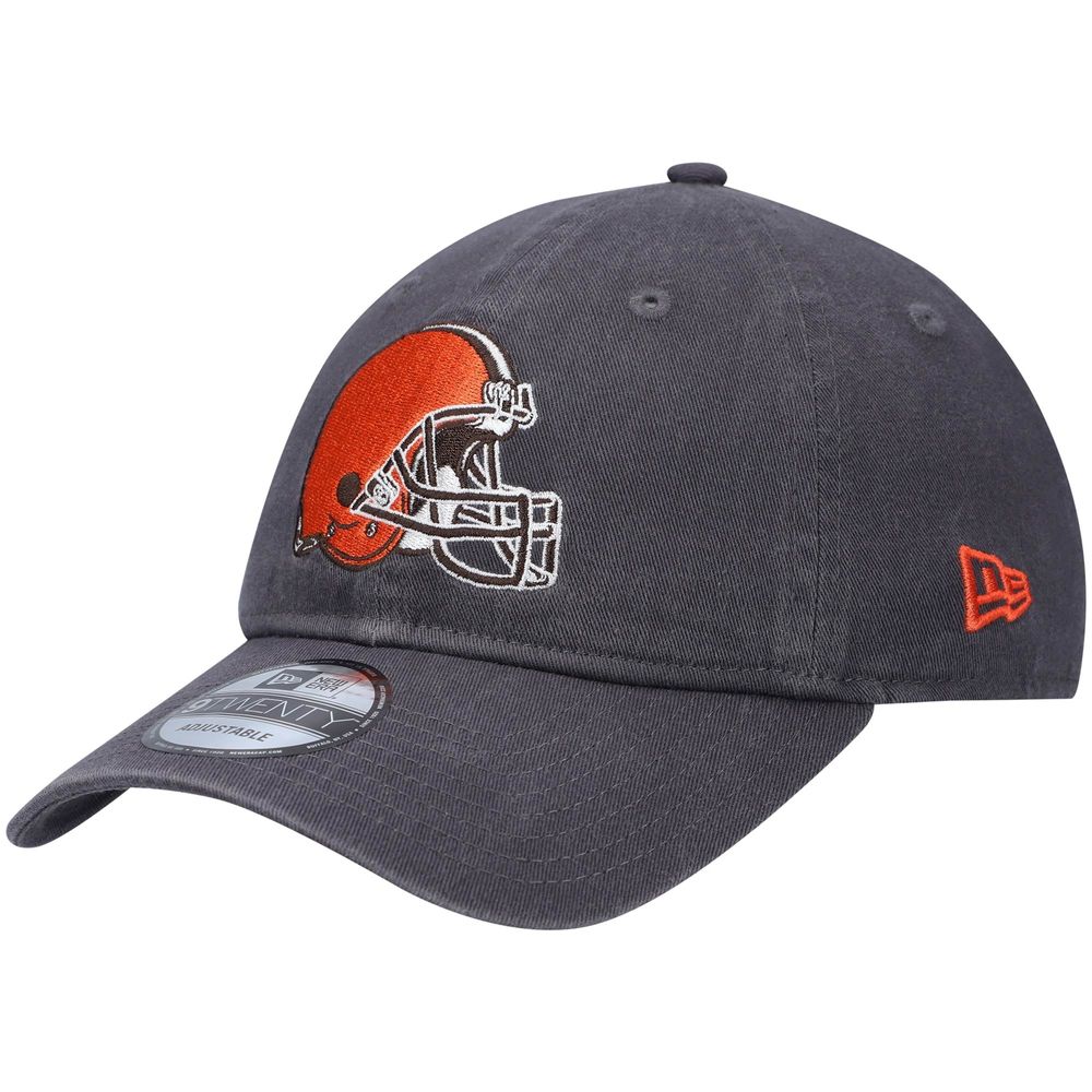 Men's New Era Graphite Cleveland Browns Icon Core Classic 2.0 9TWENTY Adjustable Hat