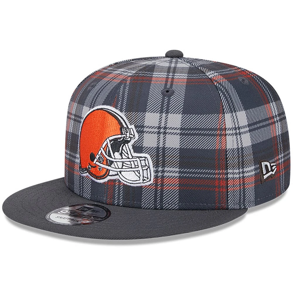 Men's New Era Gray Cleveland Browns 2024 Sideline Statement 9FIFTY Snapback Hat