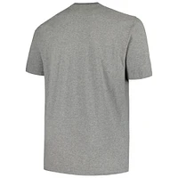 Men's New Era  Gray Cleveland Browns Big & Tall Helmet T-Shirt