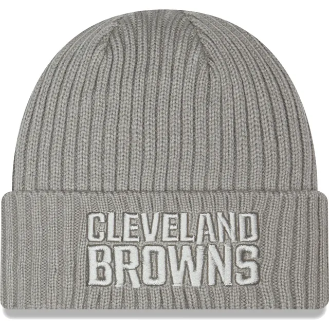 New Era Toddler Boys and Girls Brown Cleveland Browns Logo Core Classic  Cuffed Knit Hat