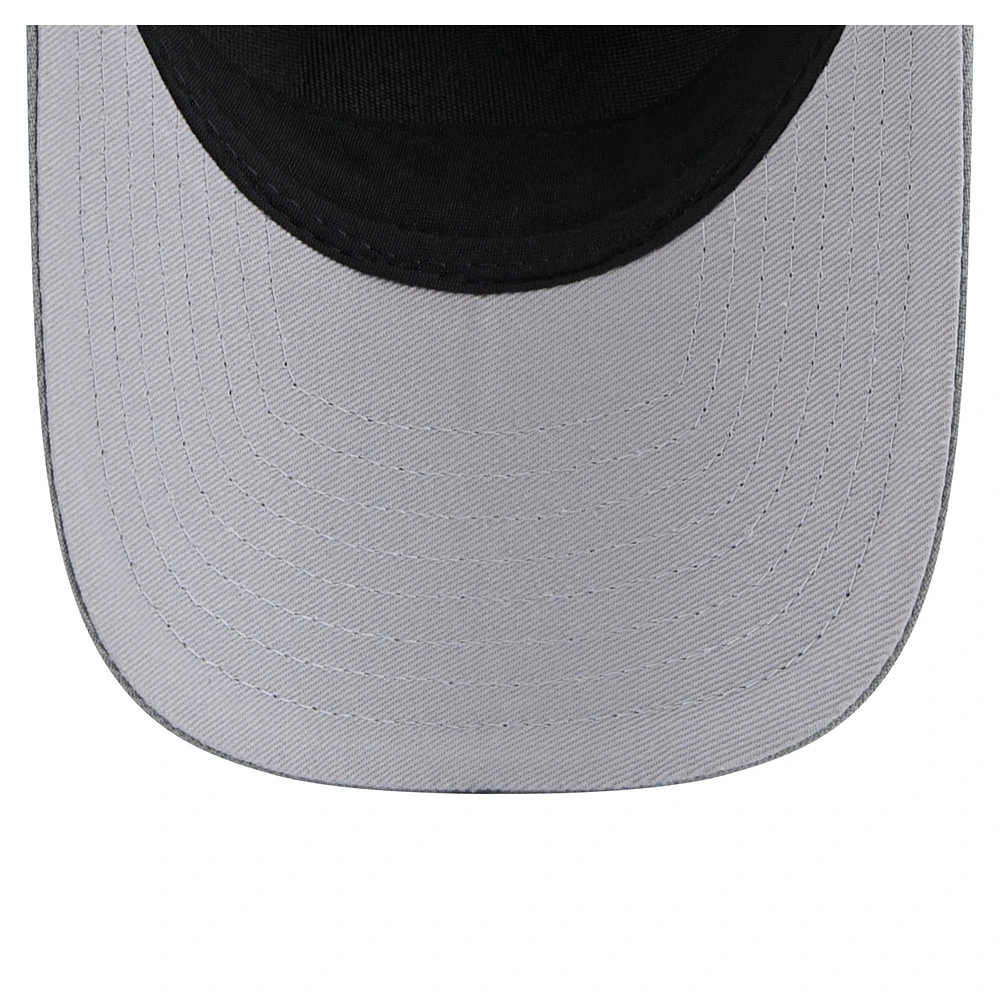 Men's New Era Gray Cleveland Browns Domain 9FORTY A-Frame Trucker Adjustable Hat