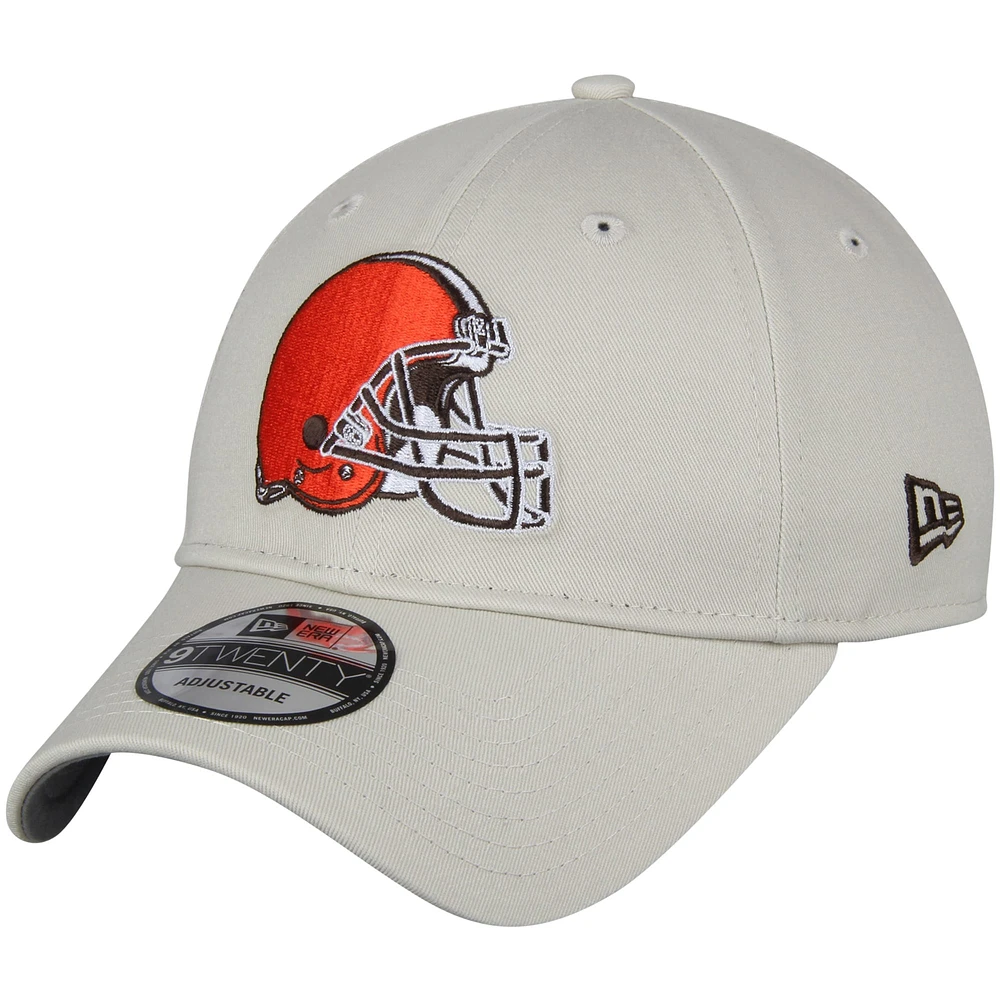 Men's New Era Khaki Cleveland Browns Playmaker 9TWENTY Adjustable Hat