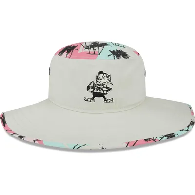 Cleveland Browns New Era Retro Beachin' Bucket Hat - Khaki