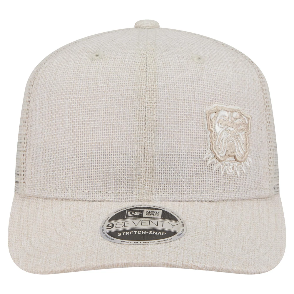 Men's New Era Natural Cleveland Browns Flawless 9SEVENTY Stretch-Snap Hat