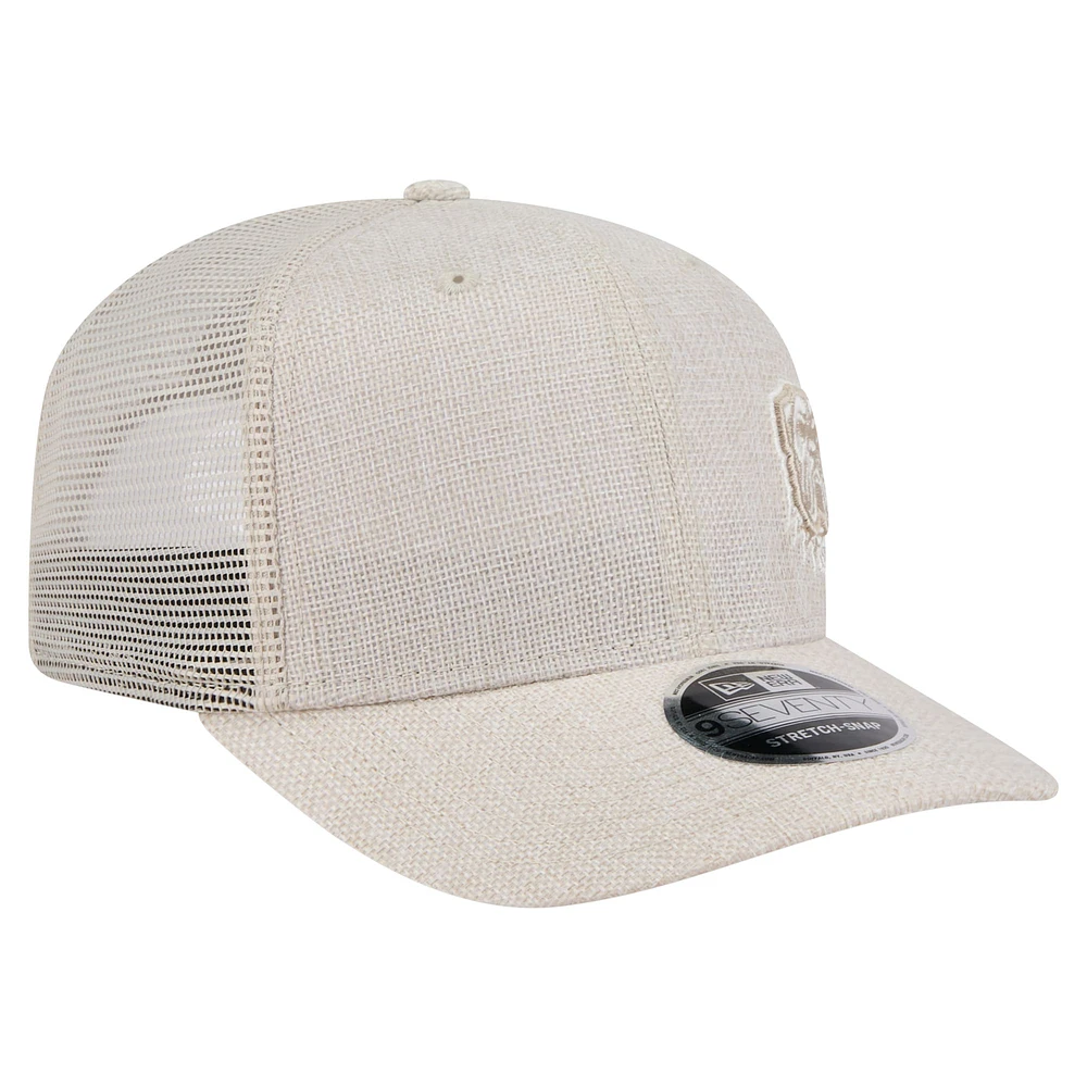 Men's New Era Natural Cleveland Browns Flawless 9SEVENTY Stretch-Snap Hat