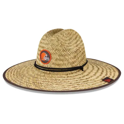 Cleveland Browns New Era NFL Training Camp Official Straw Lifeguard Hat - Natural