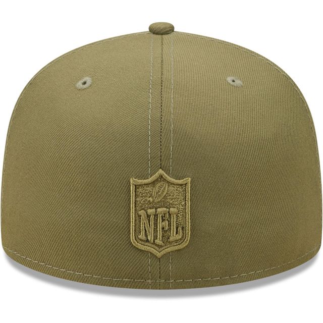 Casquette ajustée 59FIFTY New Era Olive Cleveland Browns pour homme