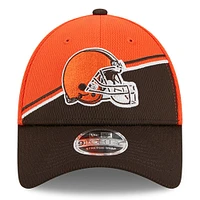 Casquette réglable 9FORTY Sideline 2023 Sideline 9FORTY orange/marron New Era pour homme