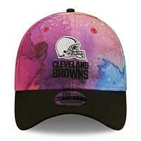 Men's New Era Pink Cleveland Browns NFL Crucial Catch 39THIRTY Flex Hat