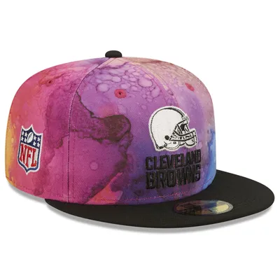 Cleveland Browns New Era 2022 NFL Crucial Catch 59FIFTY Fitted Hat - Pink/Black