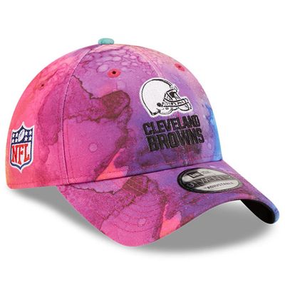 Men's New Era Pink Cleveland Browns 2022 NFL Crucial Catch - 9TWENTY Adjustable Hat