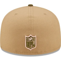 Men's New Era Tan/Olive Cleveland Browns 60th Anniversary Saguaro 59FIFTY Fitted Hat