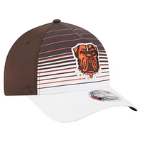 Men's New Era  White/Brown Cleveland Browns Adventure Gradient 9FORTY M-Crown A-Frame Adjustable Hat
