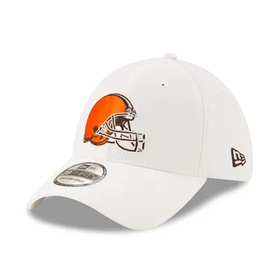 Men's New Era Cleveland Browns Throwback Logo White on White