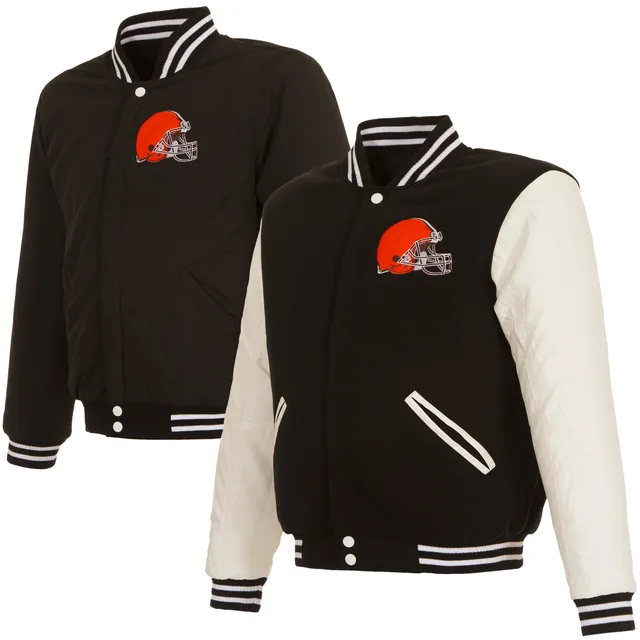 Lids Cleveland Browns Youth Goal Line Stance Full-Zip Hoodie Windbreaker -  Orange/Brown