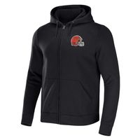 Men's NFL x Darius Rucker Collection by Fanatics Black Cleveland Browns Rocker Full-Zip Hoodie