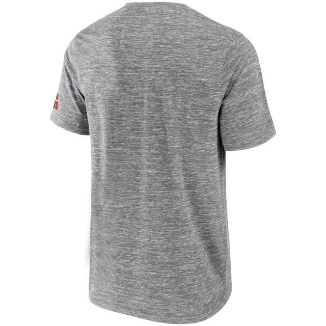 Collection NFL x Darius Rucker pour hommes par Fanatics T-shirt Henley flammé gris chiné des Cleveland Browns