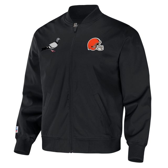 Veste réversible NFL x Staple noire pour hommes des Cleveland Browns