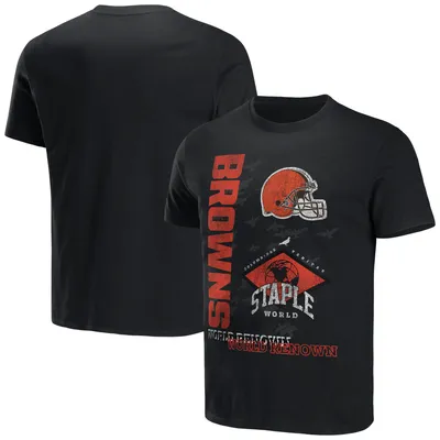 Cleveland Browns NFL x Staple World Renowned T-Shirt - Black