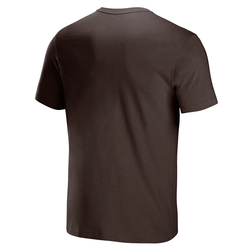 Men's NFL x Staple Brown Cleveland Browns Logo Lockup T-Shirt