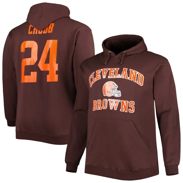 Men's Fanatics Branded Nick Chubb Brown Cleveland Browns Player Icon Name & Number T-Shirt