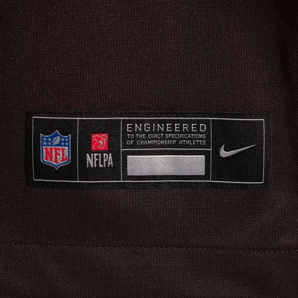 Maillot de match l'équipe Nike Alex Wright marron des Cleveland Browns pour hommes