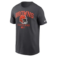 Men's Nike Anthracite Cleveland Browns Helmet Essential T-Shirt