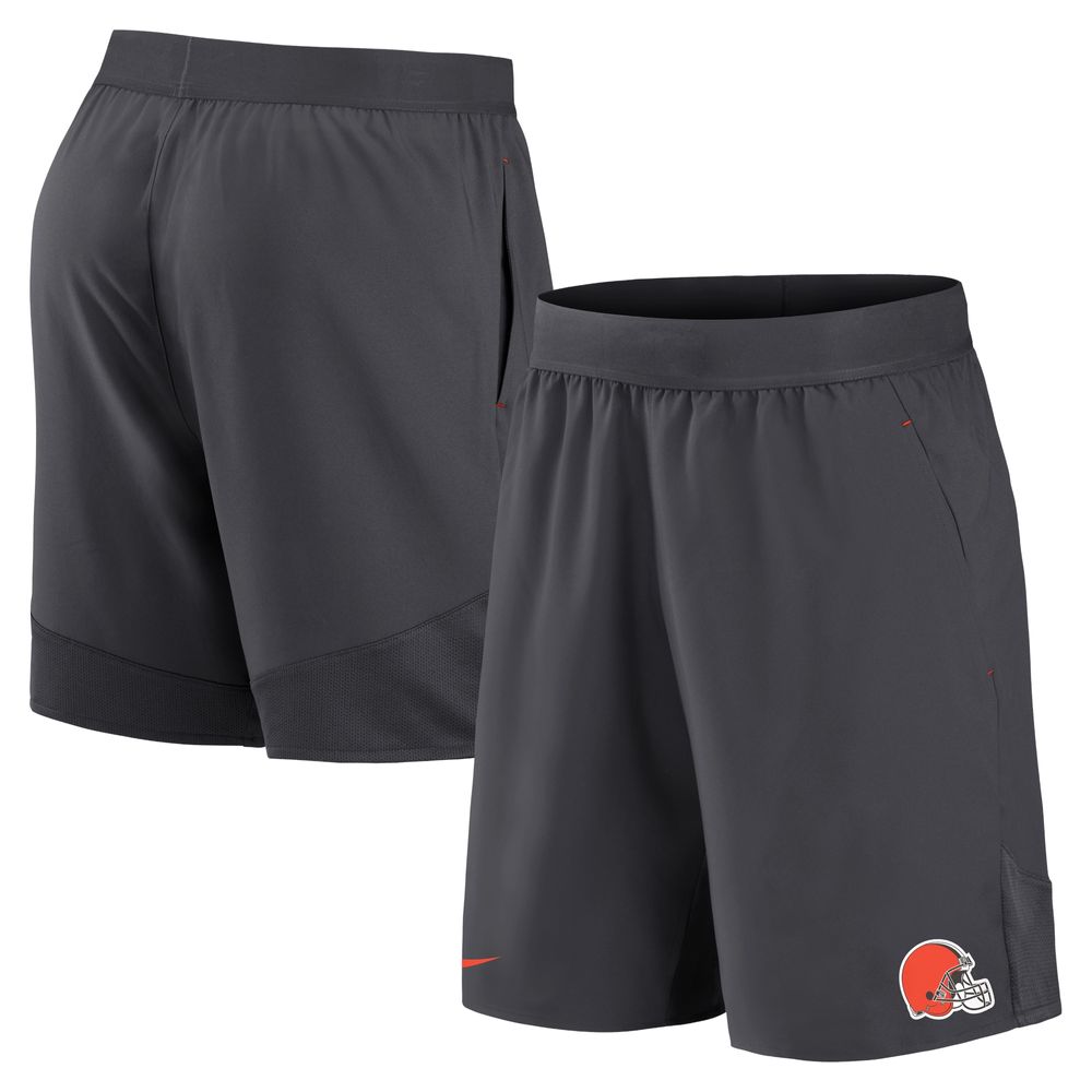 Men's Nike Anthracite Cleveland Browns Stretch Woven Shorts