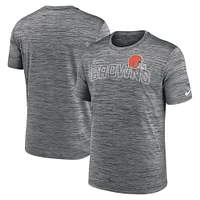 T-shirt Nike Performance Cleveland Browns Velocity Arch anthracite pour homme