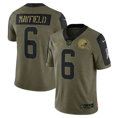 Men's Nike Baker Mayfield Brown Cleveland Browns Vapor Elite Jersey