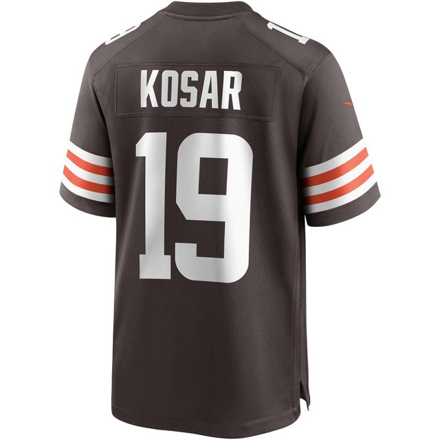 Maillot de joueur retraité Nike Bernie Kosar Brown des Cleveland Browns pour hommes