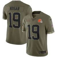 Men's Nike Myles Garrett Olive Cleveland Browns 2022 Salute To