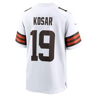 Men's Nike Bernie Kosar White Cleveland Browns Retired Player Game Jersey